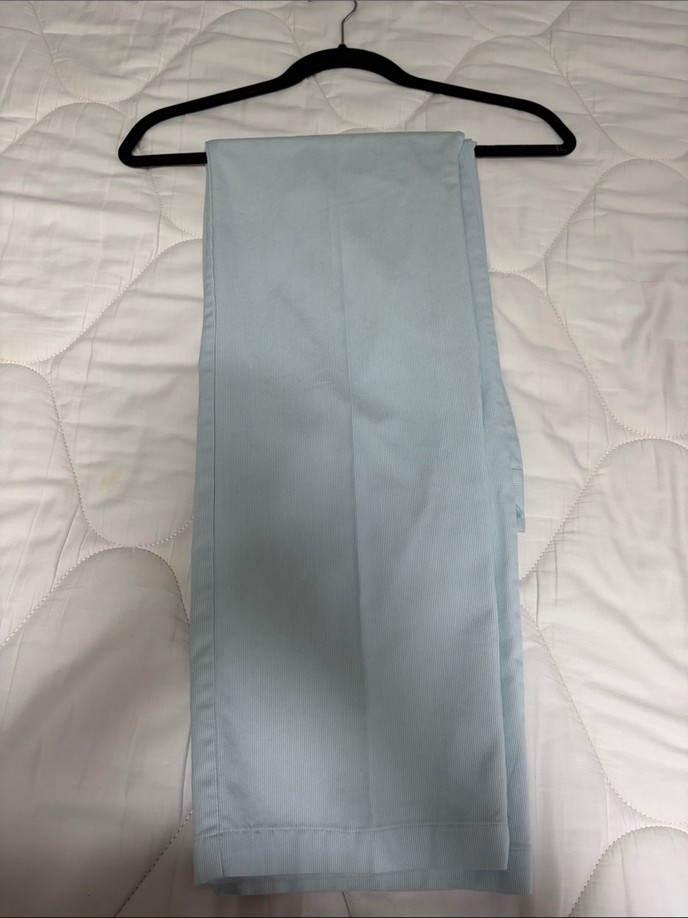 Women’s Light Blue Docker Pants - Classic Straight Fit